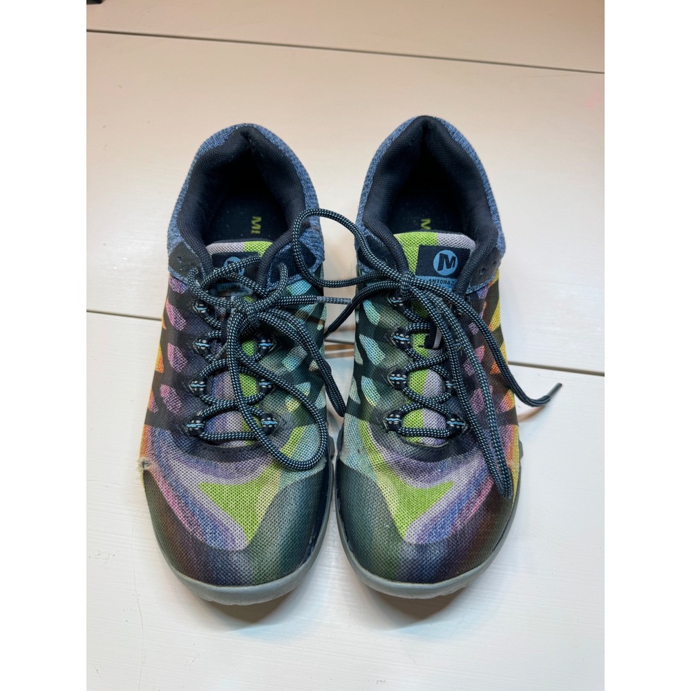 Merrell Antora 2 Rainbow Tie Dye Trail Running Shoes Womens 8 Vibram Q FORM 2